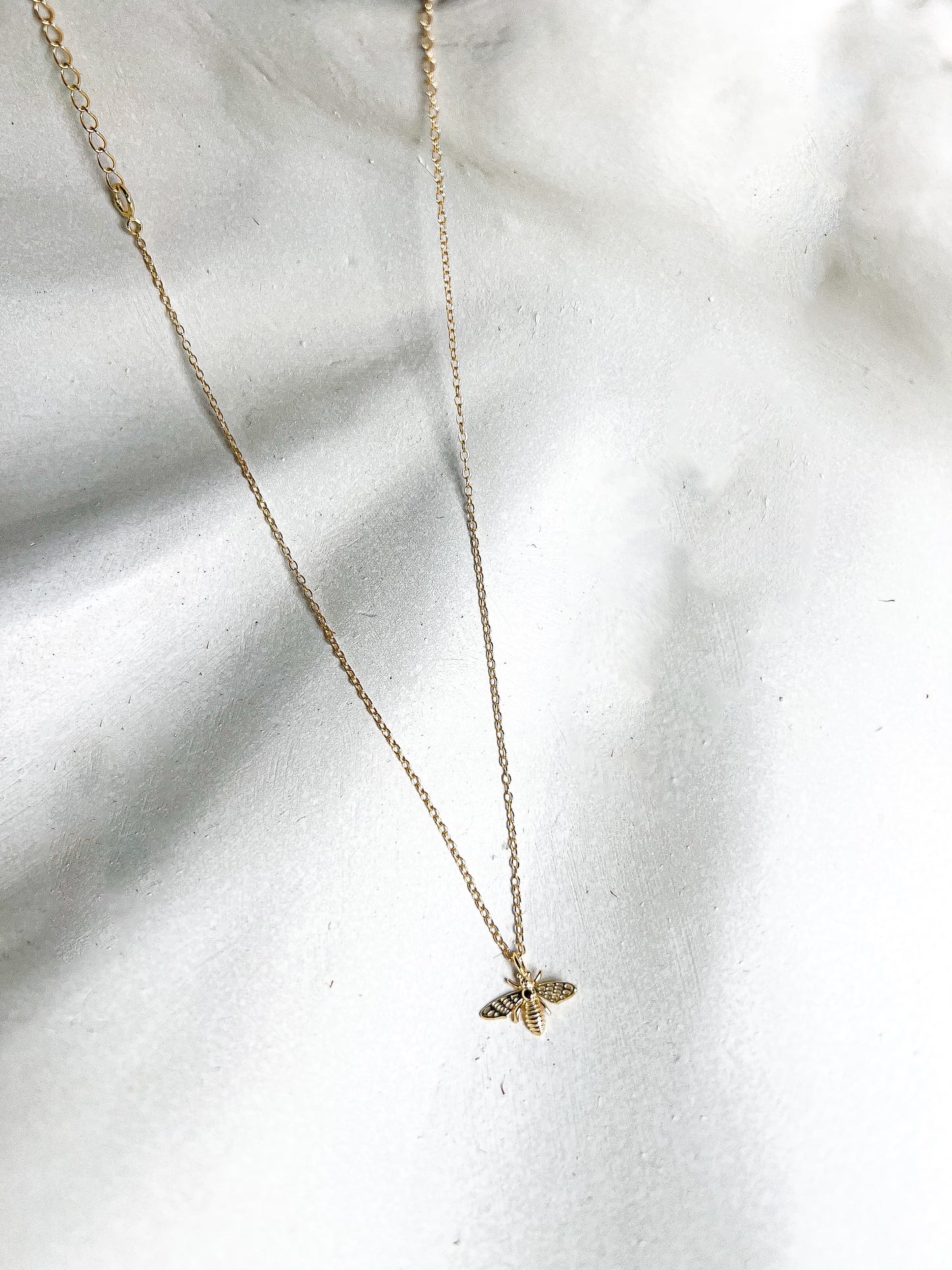 Gold Bee Necklace