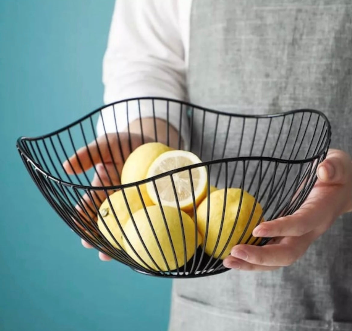 Gold Metal Fruit Bowl