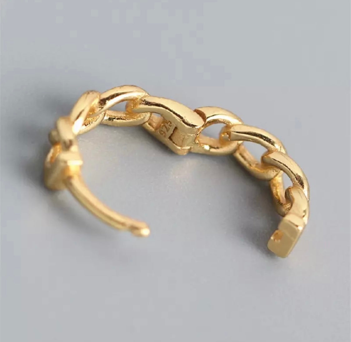 Gold hush Huggie hoop earrings