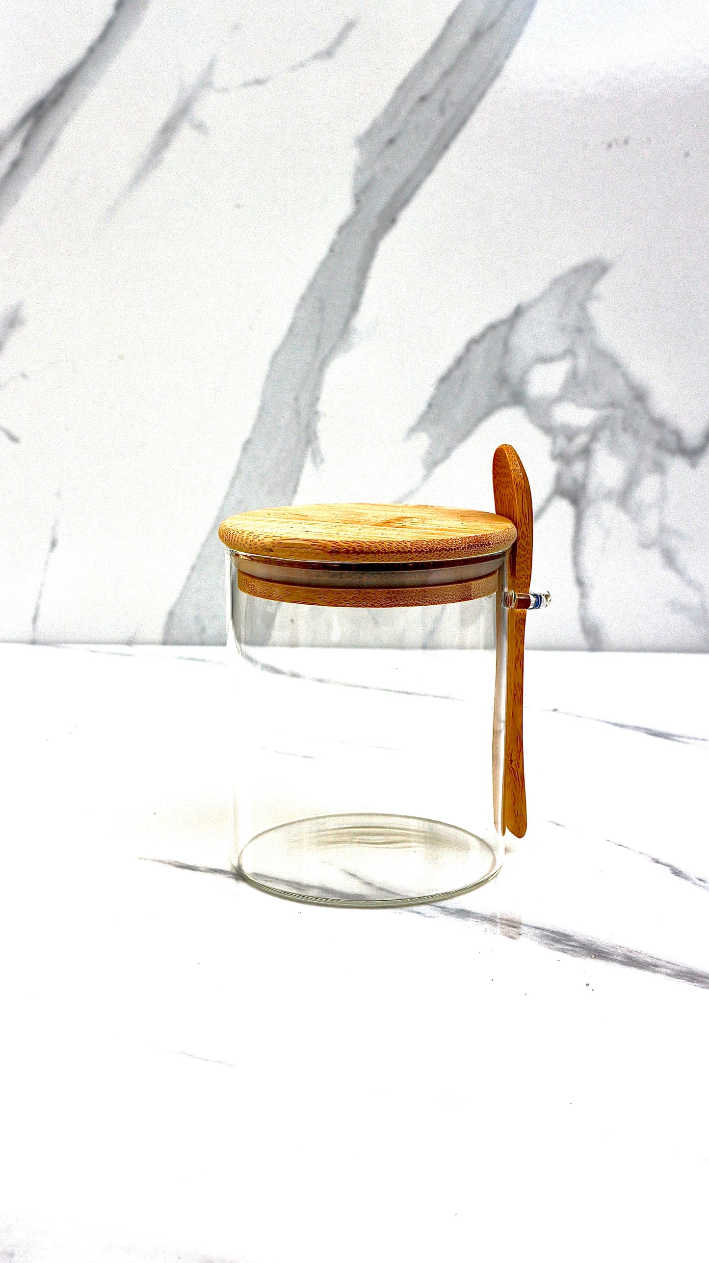 Glass Storage Jar With Bamboo Lid