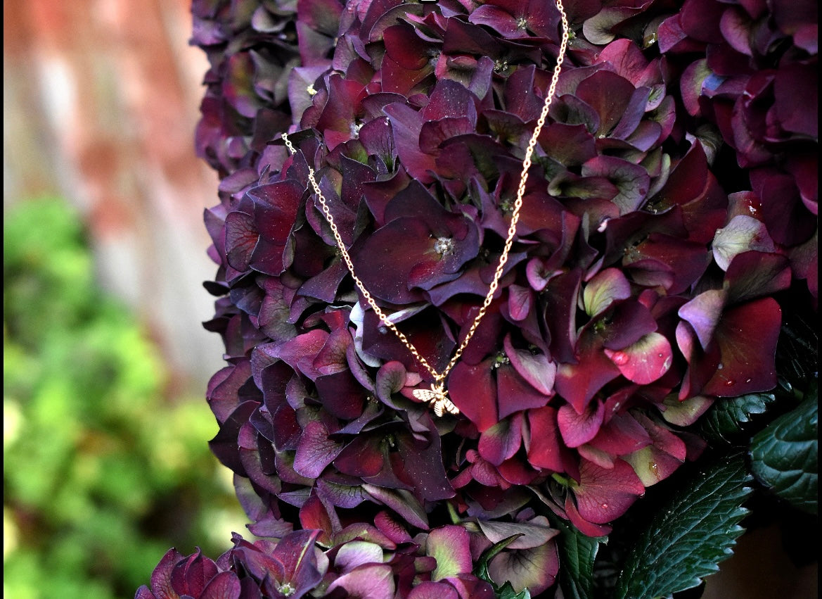 Gold Bee Necklace