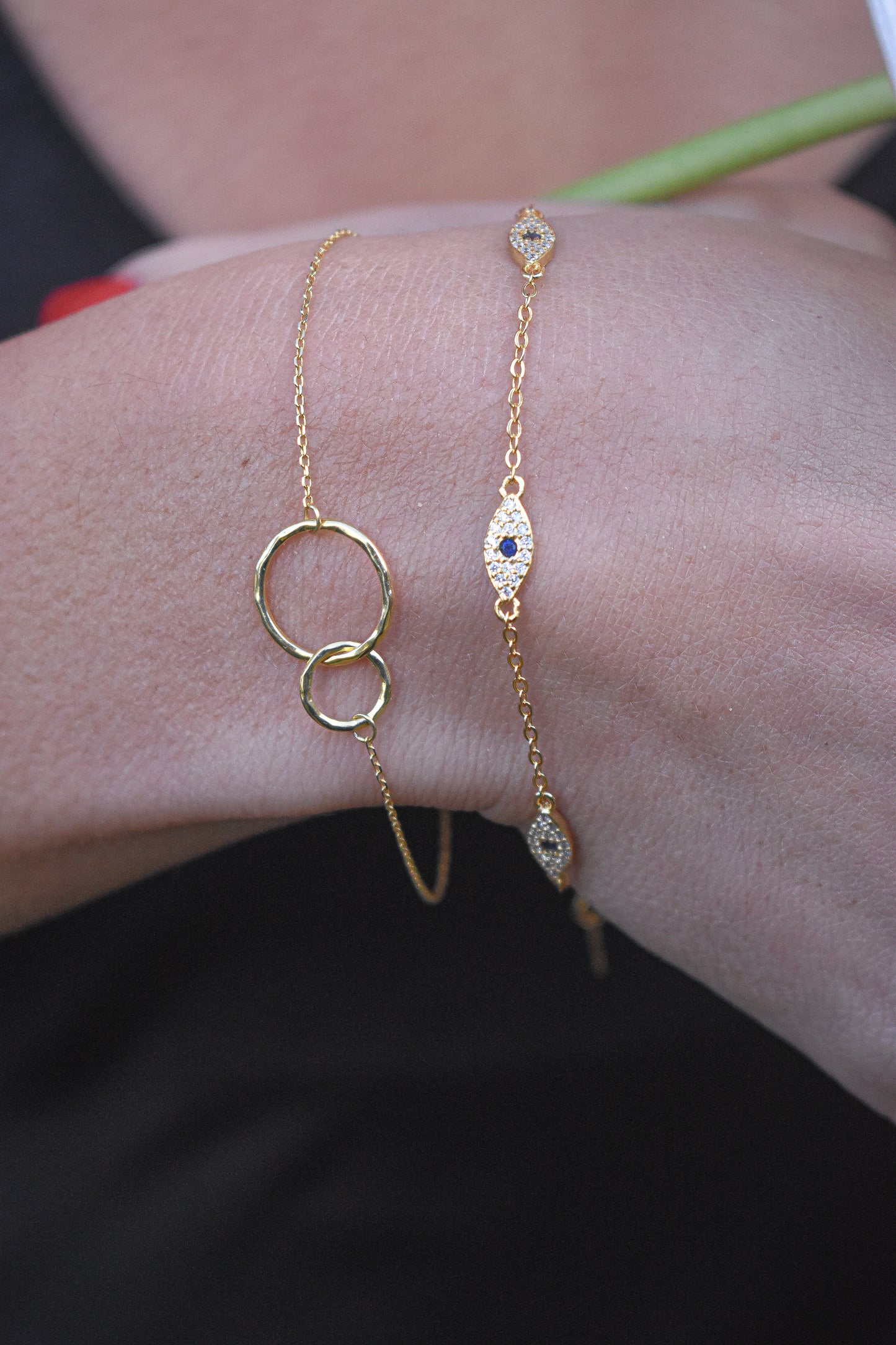 925 Gold Infinity Bracelet