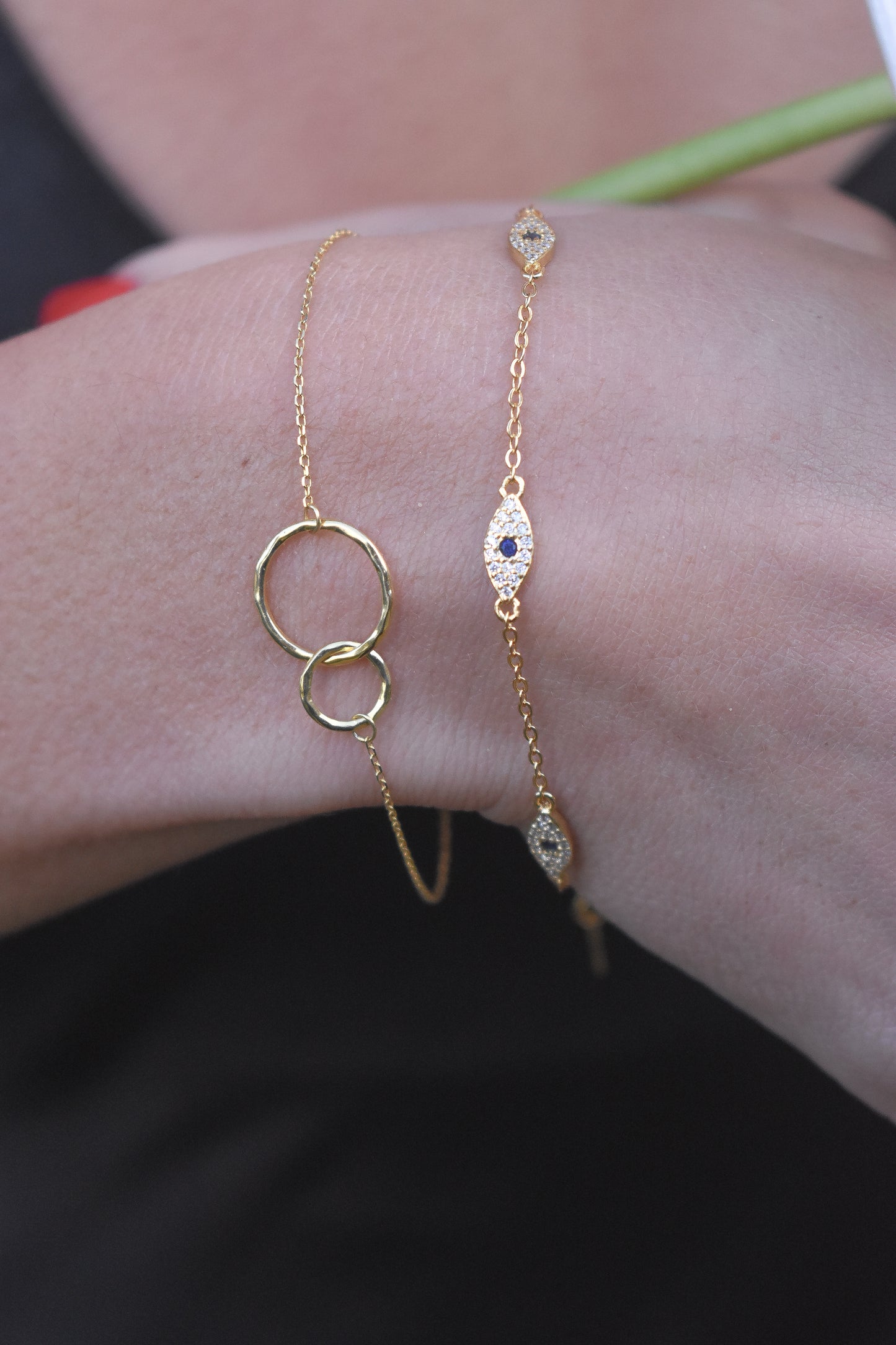 925 Gold Infinity Bracelet