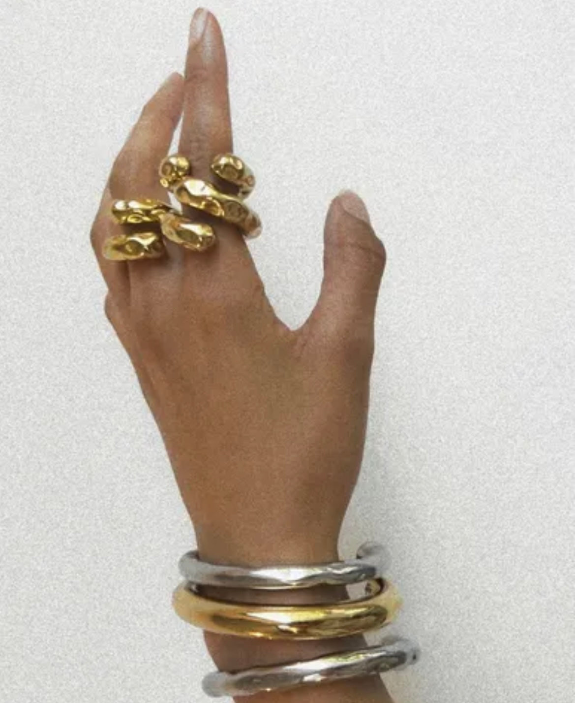 Gold Statement Snake ring