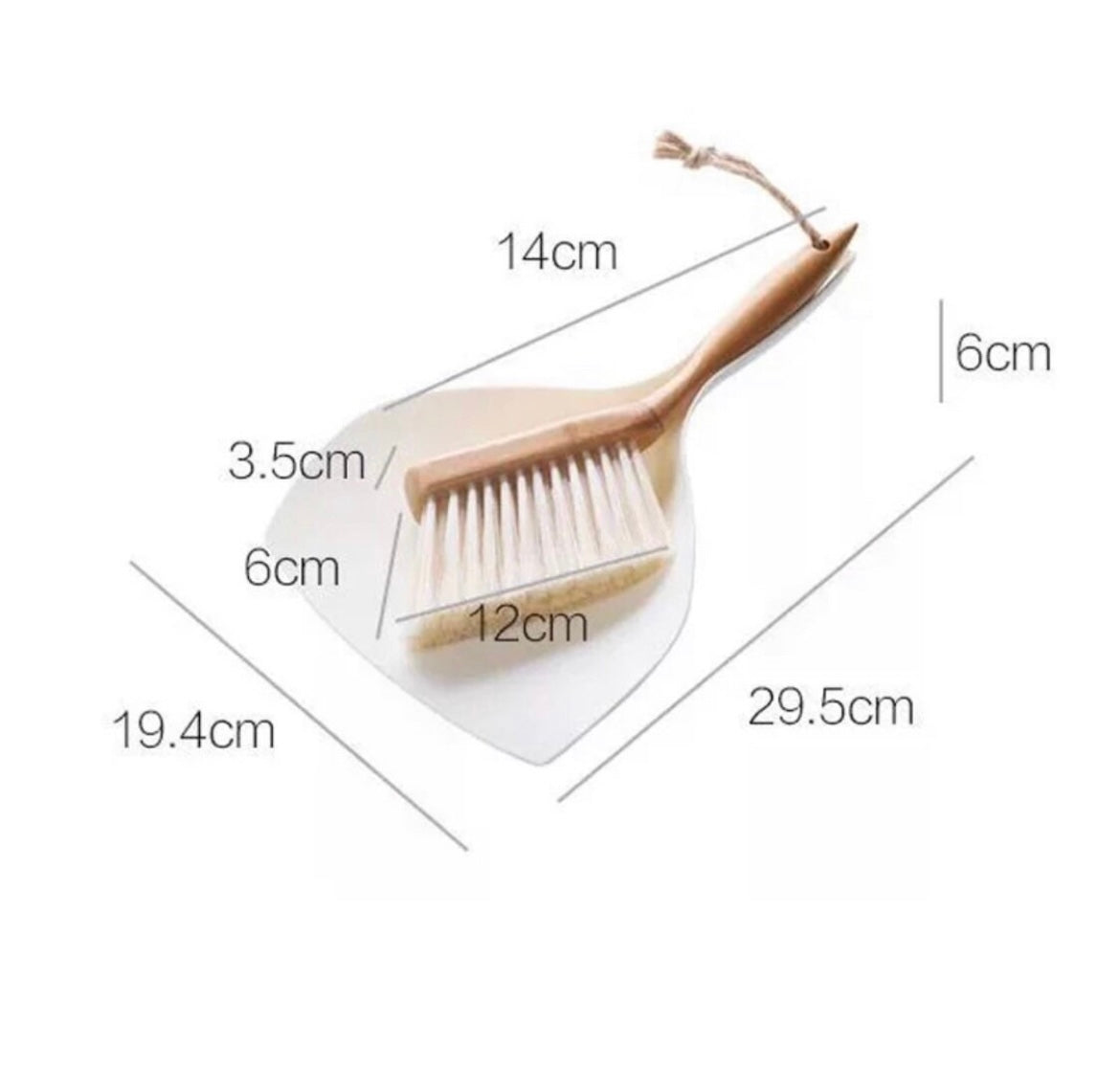 Bamboo Sweeping Pan & Brush