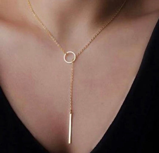 Gold Minimalist Long Necklace