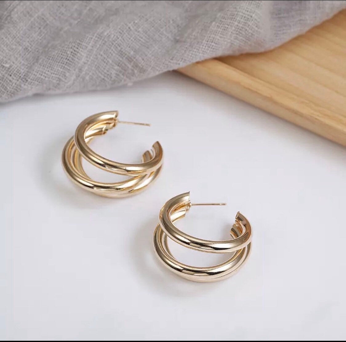 Gold Hoop Earrings