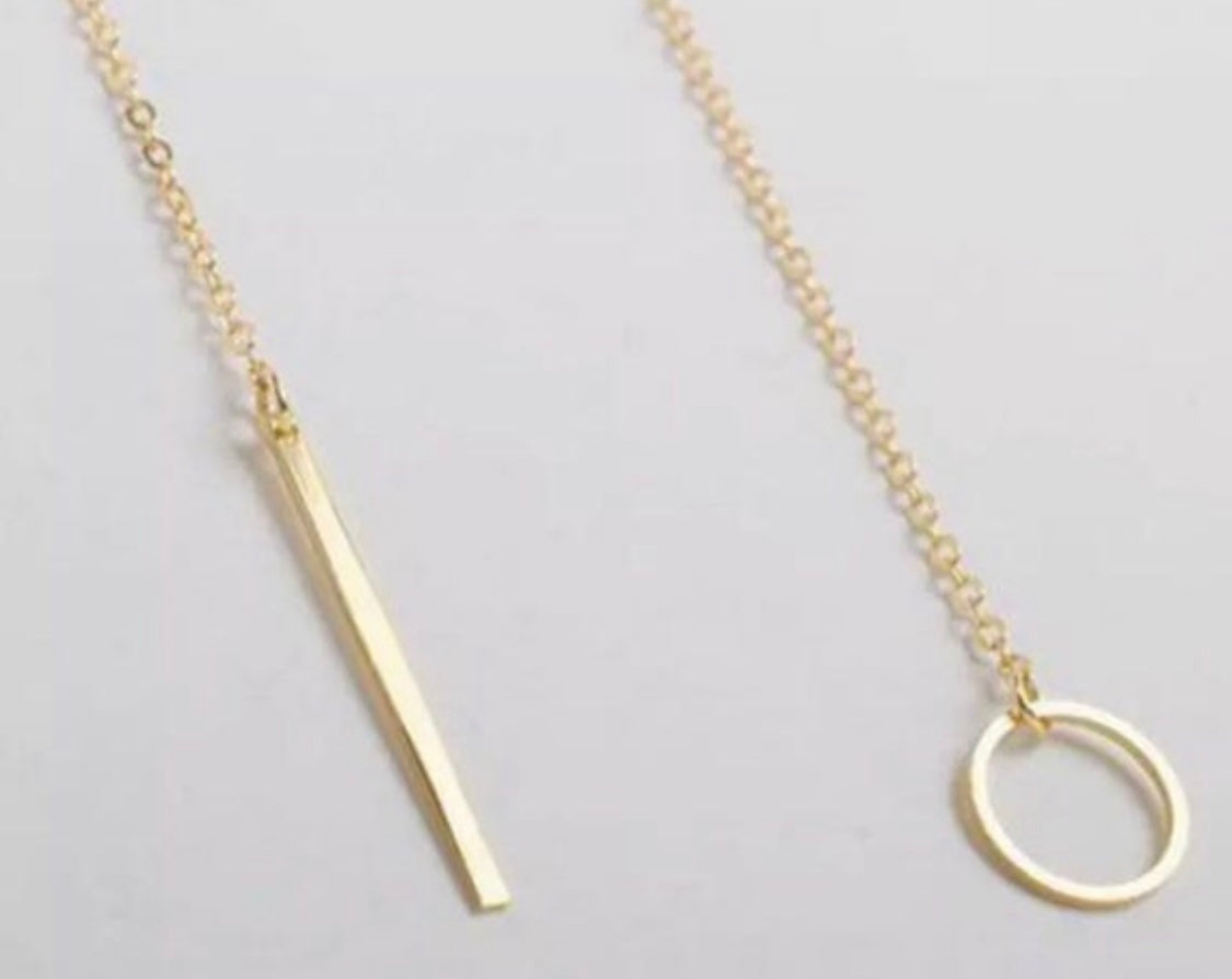 Gold Minimalist Long Necklace