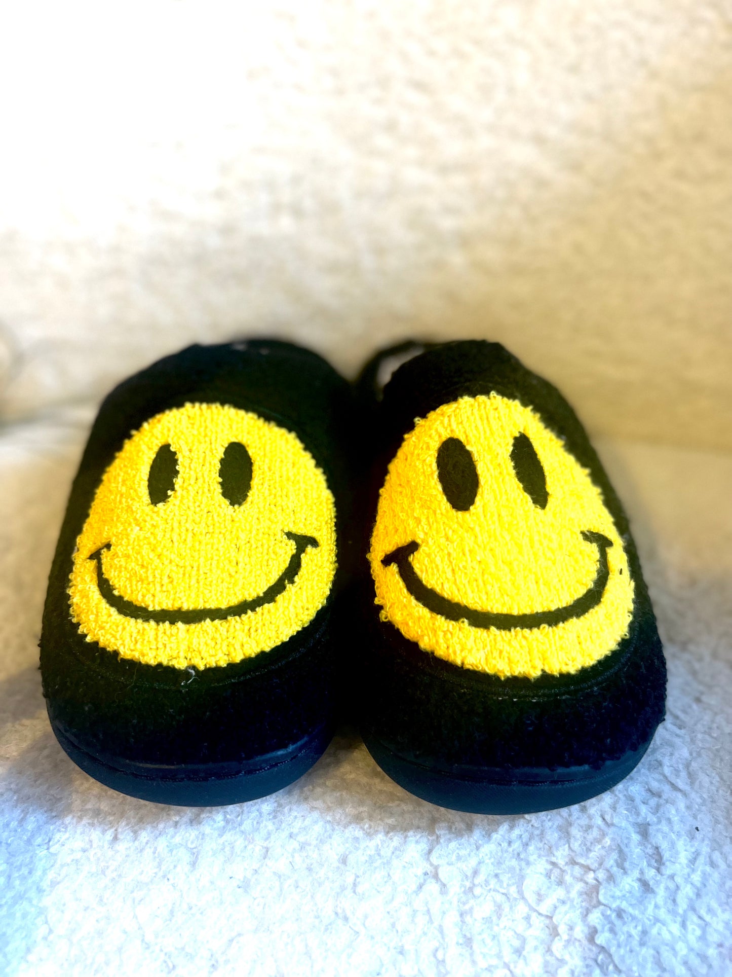 Smiley face slippers