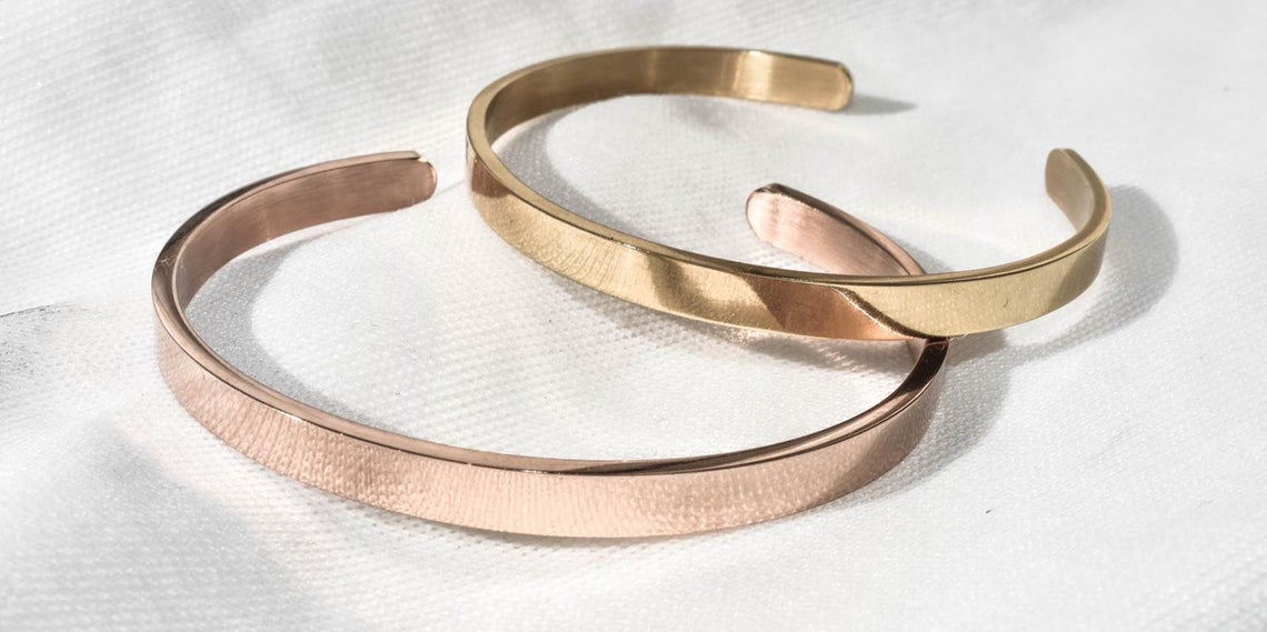 Gold Bangle Inspirational Cuff Bracelet