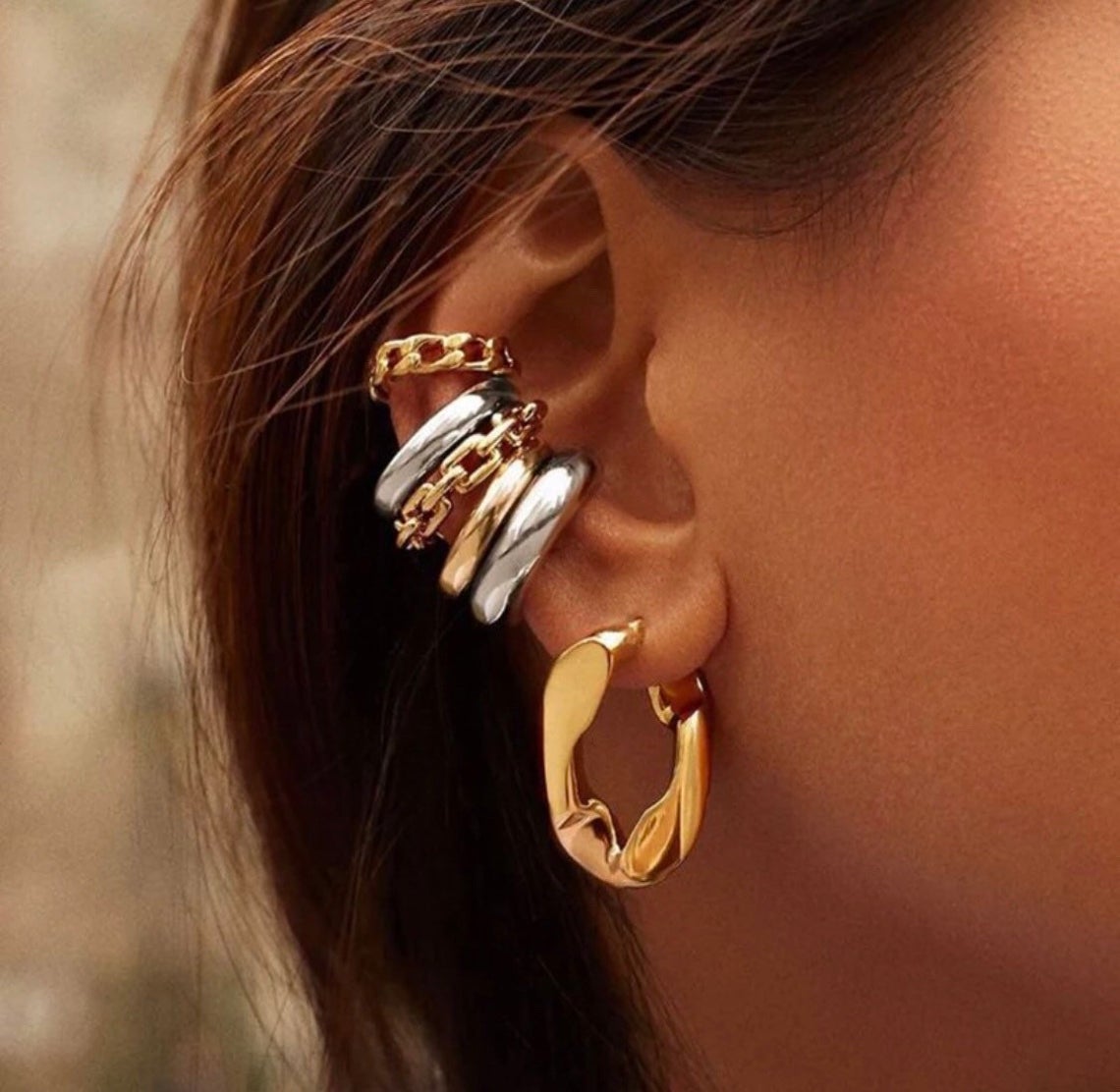 Gold Hoop Earrings