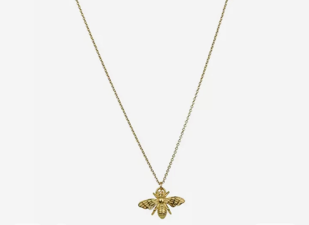 Gold Bee Necklace