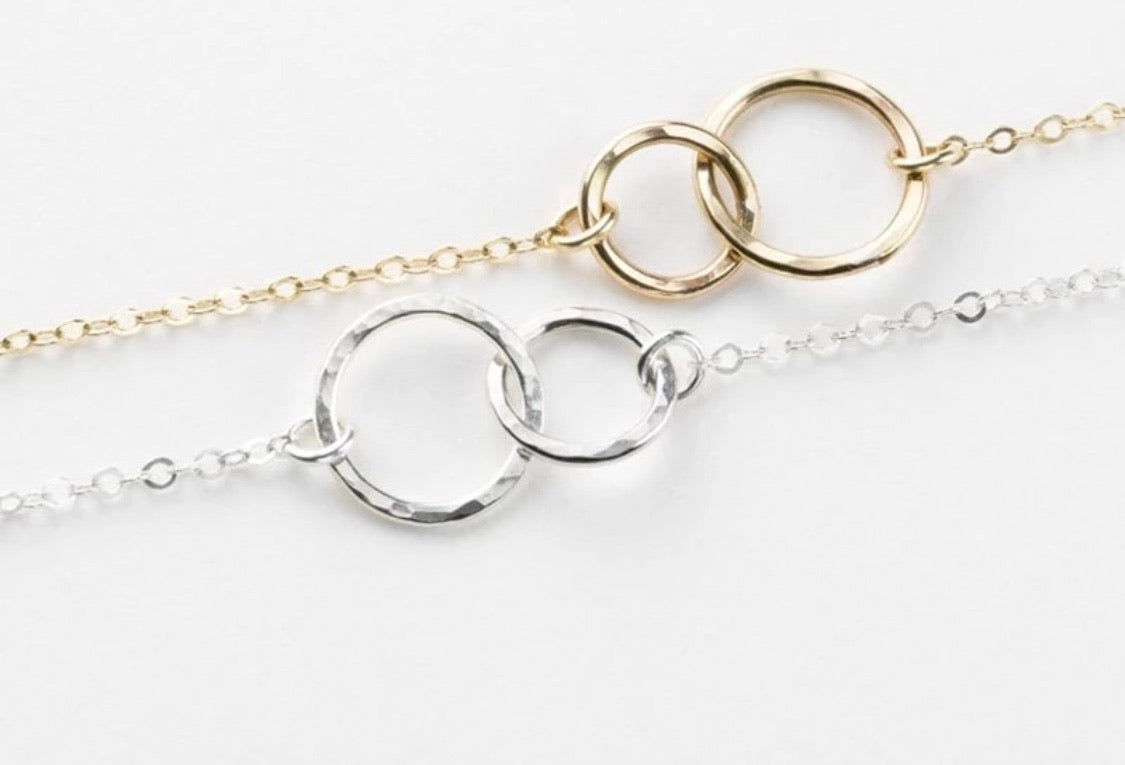 925 Gold Infinity Bracelet