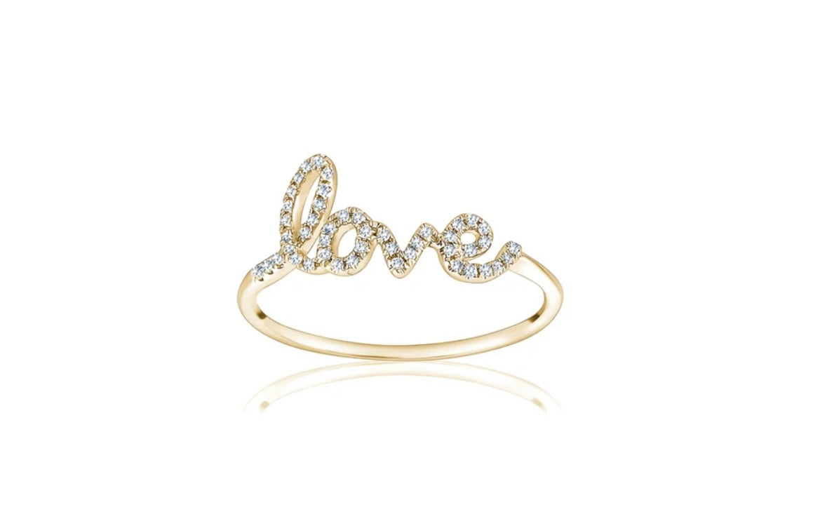 Gold Love Ring